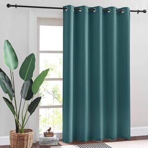 Blackout Curtains Vertical Blinds Energy Efficient Privacy Drapes Teal 70x84